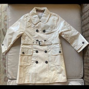 Burberry Girls Trench Coat with Classic Plaid details 3Y